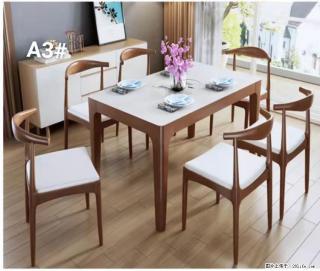 T08高级长方桌，胡桃色  1.35米带炉一桌四椅650元，现货11套。 - 汕头28生活网 st.28life.com